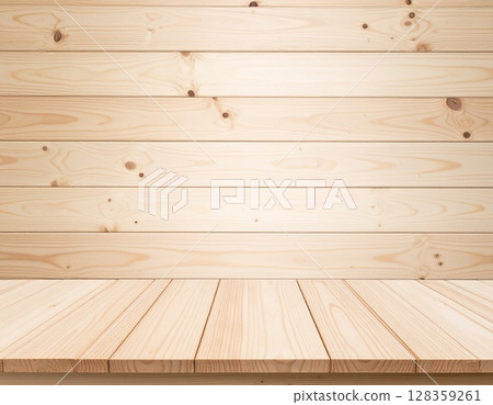 Background image 2 of a brown wooden wall with grain and a bench Background image 2 of a brown wooden wall with grain and a bench 128359261