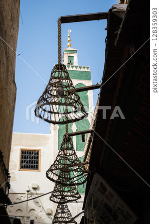View from the back alley of Fes, Morocco 128359303