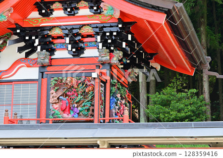 栃木縣佐野市淺間神社雕刻 128359416