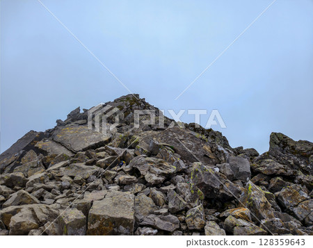 Rocky Highland Landscape with Clear Sky 128359643