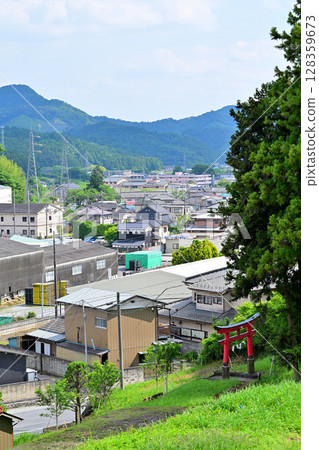 Cityscape view: View from the grounds of Sengen Shrine, Katayama Park, Sano City, Tochigi Prefecture Cityscape view: View from the grounds of Sengen Shrine, Katayama Park, Sano City, Tochigi Prefecture 128359673