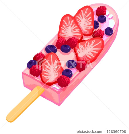 莓果冰淇淋吧 128360708