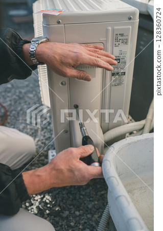 Air conditioner installation 128360724