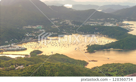 June 21 2025 Hebe Haven Marina Scenic Coastal View Boats Hong Kong 128360754