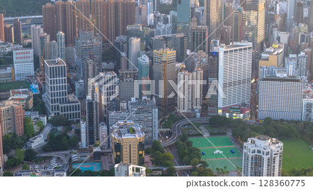 June 24 2025 Causeway Bay Busy Shopping District Urban Cityscape Hong Kong 128360775