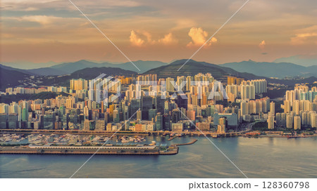 June 24 2025 Kwun Tong Urban Industrial and Commercial District Hong Kong June 24 2025 Kwun Tong Urban Industrial and Commercial District Hong Kong 128360798