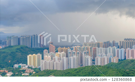 June 21 2025 Tseung Kwan O Urban Skyline Coastal City View Hong Kong June 21 2025 Tseung Kwan O Urban Skyline Coastal City View Hong Kong 128360868