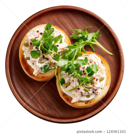 Delicious Rabbit Rillettes Spread on Crisp Crostini Garnished with Mustard Seeds and Cornichon Slices Delicious Rabbit Rillettes Spread on Crisp Crostini Garnished with Mustard Seeds and Cornichon Slices 128361101