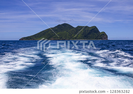釜山島：船頭景觀、蔚藍海景、南花 128363282