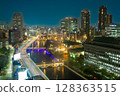 Osaka night view from Dojimahama Tower 128363515