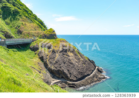 Spectacular view from Kakuda Cape Lighthouse 128363939