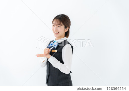 Young woman in uniform, business, Gatten Young woman in uniform, business, Gatten 128364234
