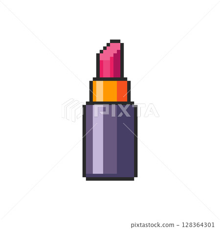 Pixel art Lipstick game asset design 128364301