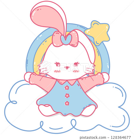 bunny in the sky 128364677