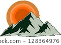 camping in the mountains 128364976