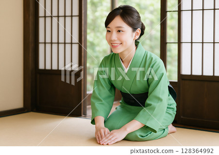 客棧女僕打招呼 128364992