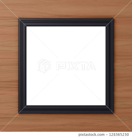 3D material_frame_square_black 3D material_frame_square_black 128365230