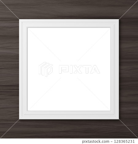 3D材質_框架_方形_白色 128365231