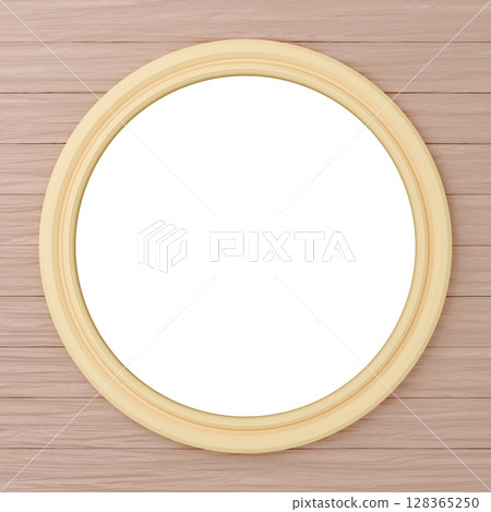 3D material_picture frame_round_yellow 3D material_picture frame_round_yellow 128365250