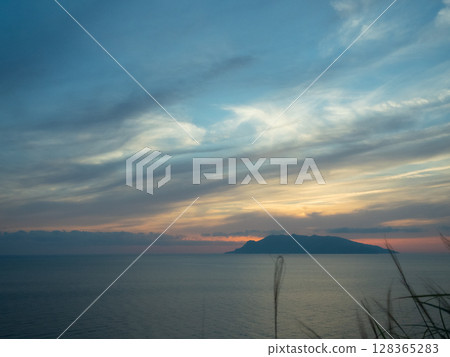 Sunset seen from Yakushima Lighthouse Sunset seen from Yakushima Lighthouse 128365283