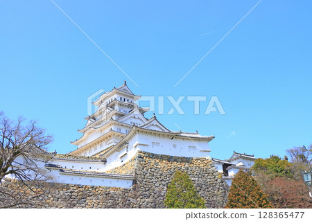 Scenery of National Treasure Himeji Castle, Himeji City, Hyogo Prefecture Scenery of National Treasure Himeji Castle, Himeji City, Hyogo Prefecture 128365477