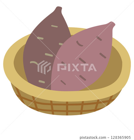 Sweet potatoes in a colander 128365905