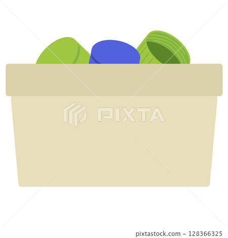 Plastic bottle cap collection box Plastic bottle cap collection box 128366325