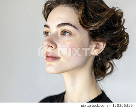 年輕的外國女性人工智慧生成的圖像 年輕的外國女性人工智慧生成的圖像 128366336