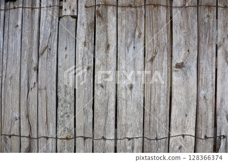 Beautifully Weathered Wooden Planks Featuring Natural Textures and Intricate Grain Patterns Beautifully Weathered Wooden Planks Featuring Natural Textures and Intricate Grain Patterns 128366374