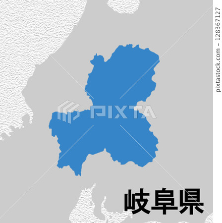 Map of Japan Gifu Prefecture 128367127