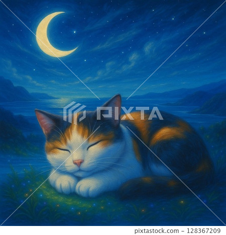 睡覺的小貓 128367209