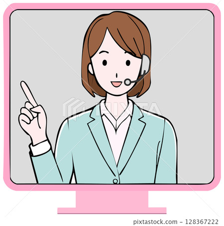女性在網路上交流 128367222