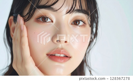 Beauty portrait of young woman 128367278