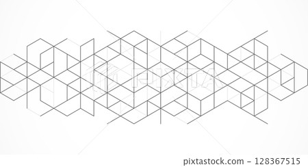 Abstract geometric background with isometric blocks, polygon shape pattern Abstract geometric background with isometric blocks, polygon shape pattern 128367515
