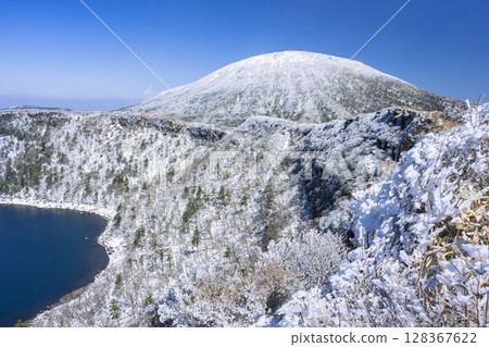 大波池的霧凇樹木 大波池的霧凇樹木 128367622