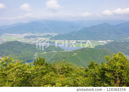 從福井縣五湖露台眺望三方五湖 128368356