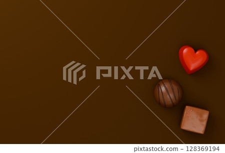 3D Material_Valentine Chocolate 128369194
