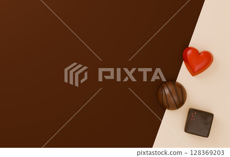 3D材質_情人節巧克力 3D材質_情人節巧克力 128369203