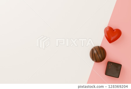 3D Material_Valentine Chocolate 3D Material_Valentine Chocolate 128369204