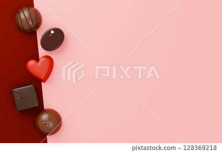 3D Material_Valentine Chocolate 3D Material_Valentine Chocolate 128369218