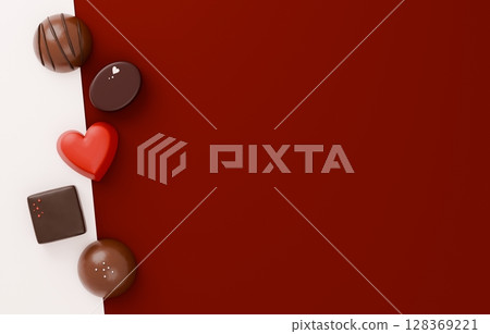 3D Material_Valentine Chocolate 3D Material_Valentine Chocolate 128369221