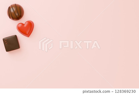3D材質_情人節巧克力 128369230