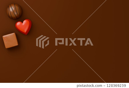 3D材質_情人節巧克力 3D材質_情人節巧克力 128369239