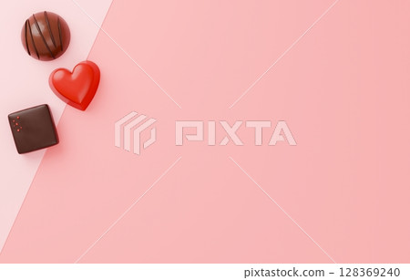 3D材質_情人節巧克力 3D材質_情人節巧克力 128369240