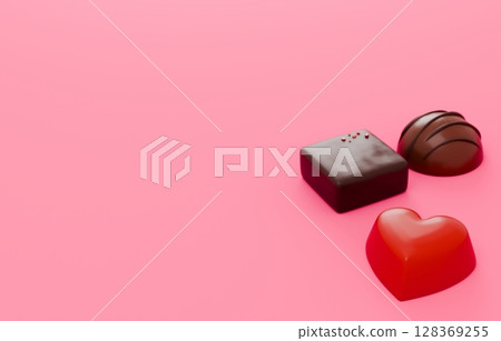 3D Material_Valentine Chocolate 3D Material_Valentine Chocolate 128369255