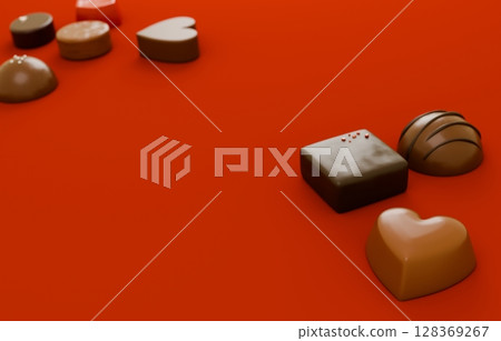 3D Material_Valentine Chocolate 3D Material_Valentine Chocolate 128369267