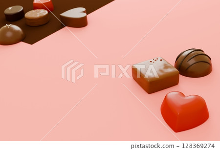 3D Material_Valentine Chocolate 3D Material_Valentine Chocolate 128369274