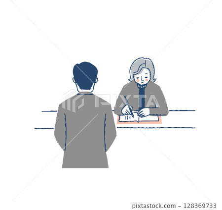 一位女性哀悼者在留言簿上寫下自己的名字 128369733