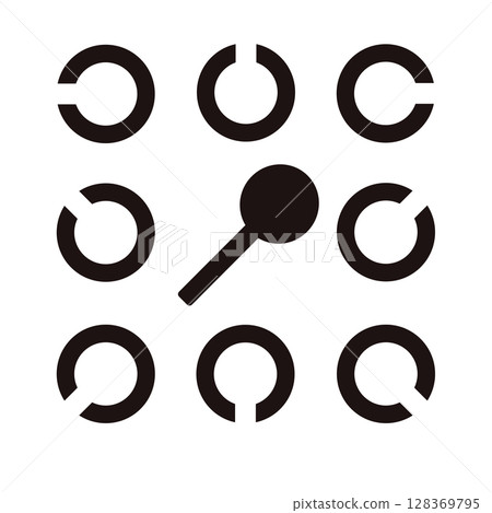 Eye Test and Rundle Ring Eye Test and Rundle Ring 128369795