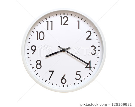 Wall clock showing 08:20 or 20:20. minimalist analog wall clock. suitable for time concept, deadline, schedule, or time zone visuals. Wall clock showing 08:20 or 20:20. minimalist analog wall clock. suitable for time concept, deadline, schedule, or time zone visuals. 128369951